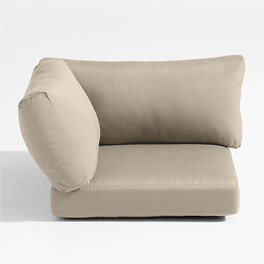 Replacement Abaco Canvas Flax Sunbrella ® Outdoor Corner Chair Cushions