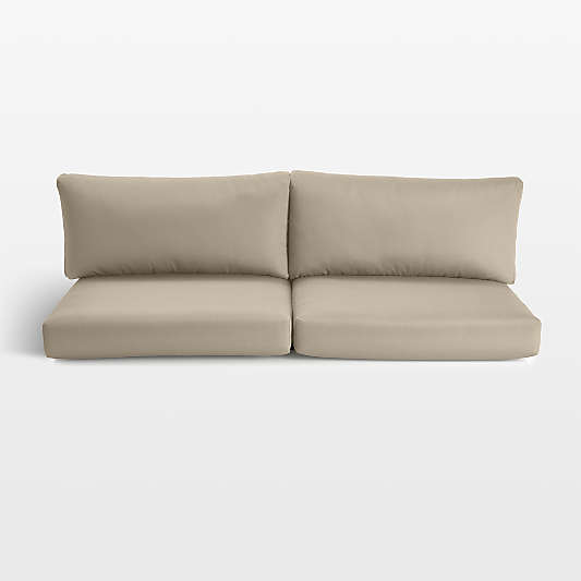 Replacement Abaco Canvas Flax Sunbrella ® Outdoor Sofa Cushions