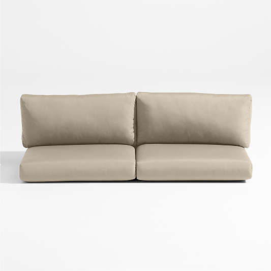 Replacement Abaco Canvas Flax Sunbrella ® Outdoor Sectional Sofa Cushions