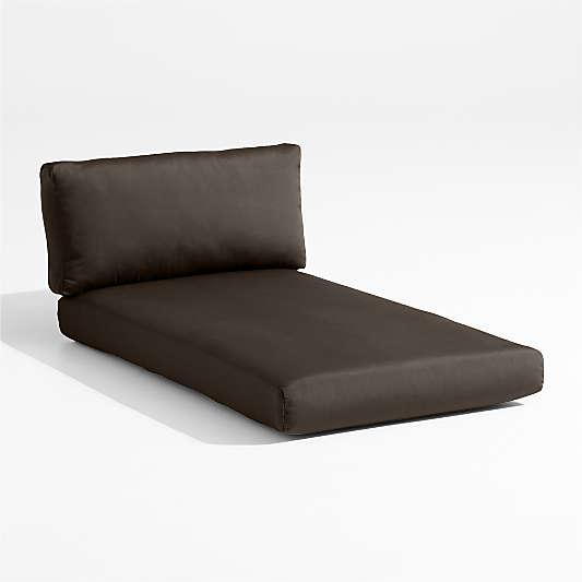 Replacement Abaco Canvas Java Sunbrella ® Outdoor Left/Right Arm Sectional Chaise Cushion
