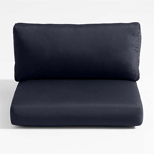 Replacement Abaco Canvas Navy Sunbrella ® Outdoor Left/Right-Arm Chair Cushions