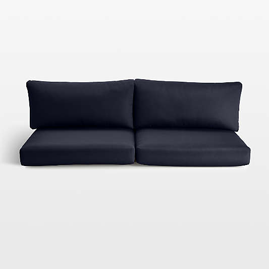 Replacement Abaco Canvas Navy Sunbrella ® Outdoor Sofa Cushions