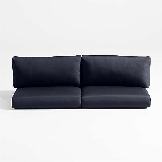 Replacement Abaco Canvas Navy Sunbrella ® Outdoor Sectional Sofa Cushions