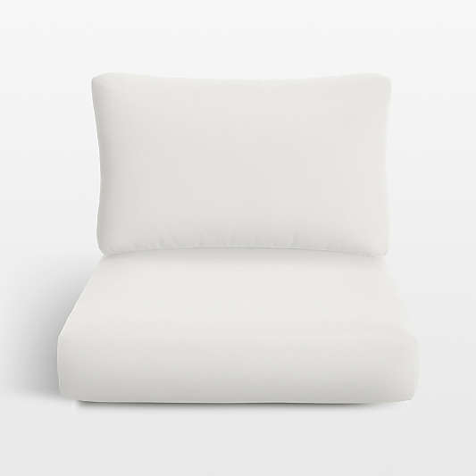 Replacement Abaco Canvas White Sunbrella ® Lounge Chair Cushions
