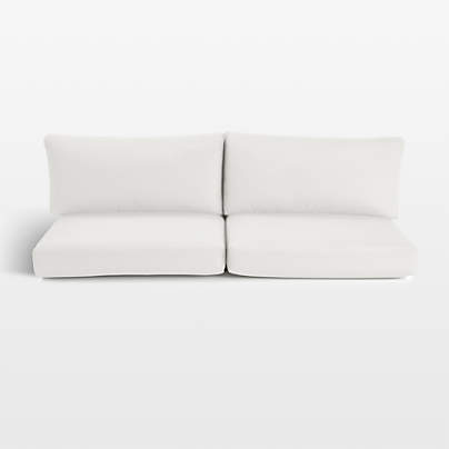 Replacement Abaco Canvas White Sunbrella ® Outdoor Sofa Cushions