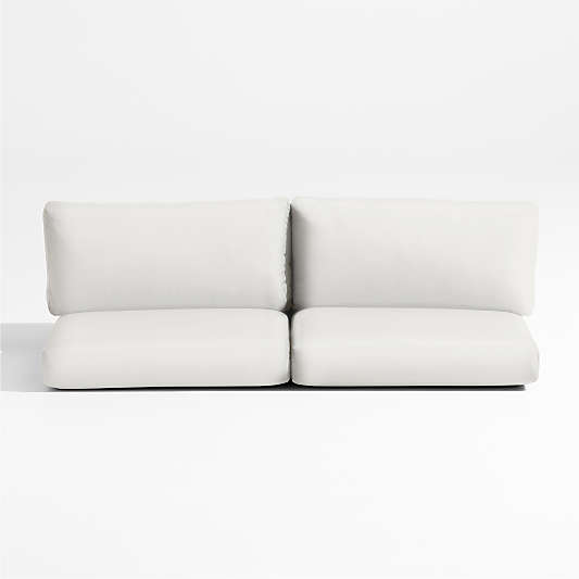 Replacement Abaco Canvas White Sunbrella ® Outdoor Sectional Sofa Cushions