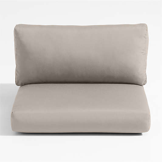 Replacement Abaco Cast Ash Sunbrella ® Outdoor Left/Right-Arm Chair Cushions