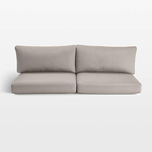 Replacement Abaco Cast Ash Sunbrella ® Outdoor Sofa Cushions