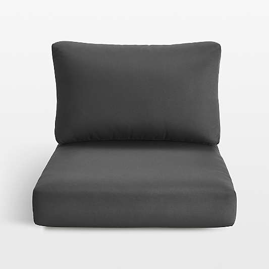 Replacement Abaco Cast Charcoal Sunbrella ® Lounge Chair Cushions
