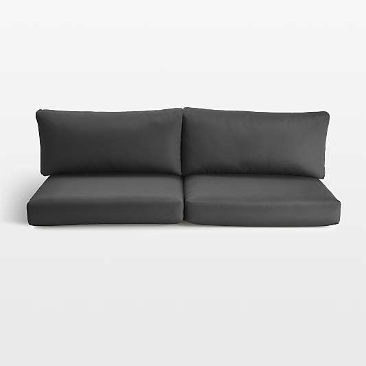 Replacement Abaco Cast Charcoal Sunbrella ® Outdoor Sofa Cushions
