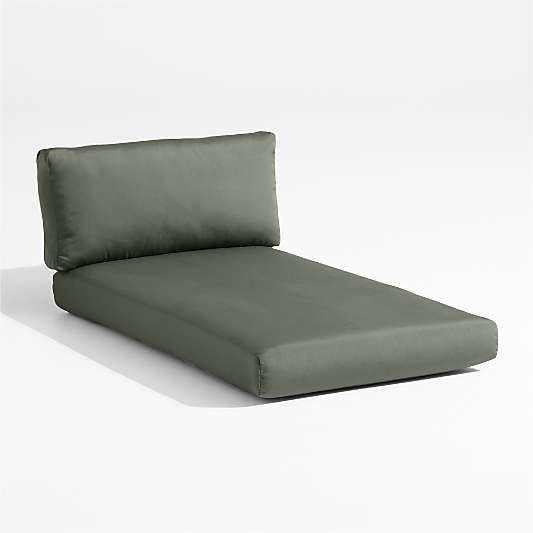 Replacement Abaco Cast Sage Sunbrella ® Outdoor Left/Right Arm Sectional Chaise Cushion