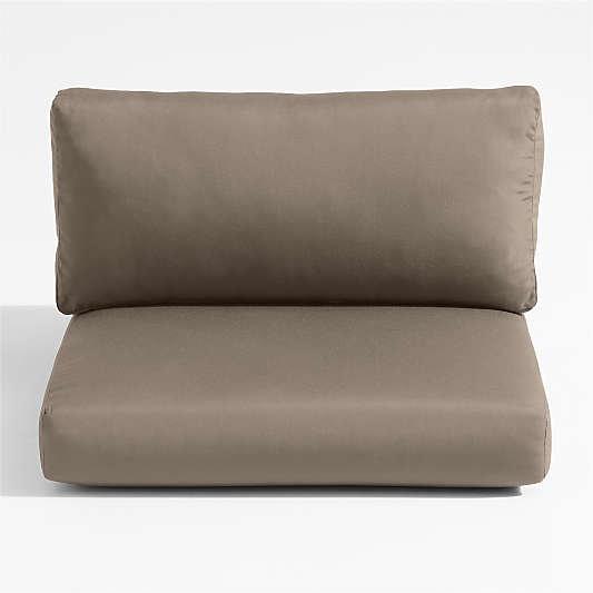 Replacement Abaco Cast Shale Sunbrella ® Outdoor Left/Right-Arm Chair Cushions