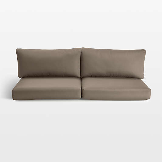 Replacement Abaco Cast Shale Sunbrella ® Outdoor Sofa Cushions