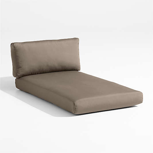 Replacement Abaco Cast Shale Sunbrella ® Outdoor Left/Right Arm Sectional Chaise Cushion