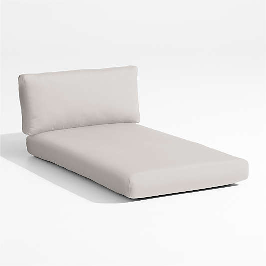 Replacement Abaco Cast Silver Sunbrella ® Outdoor Left/Right Arm Sectional Chaise Cushion