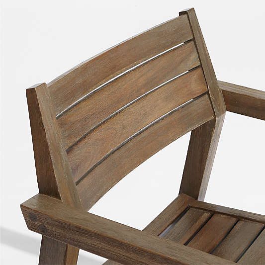Abaco Wood Stackable Outdoor Dining Armchair