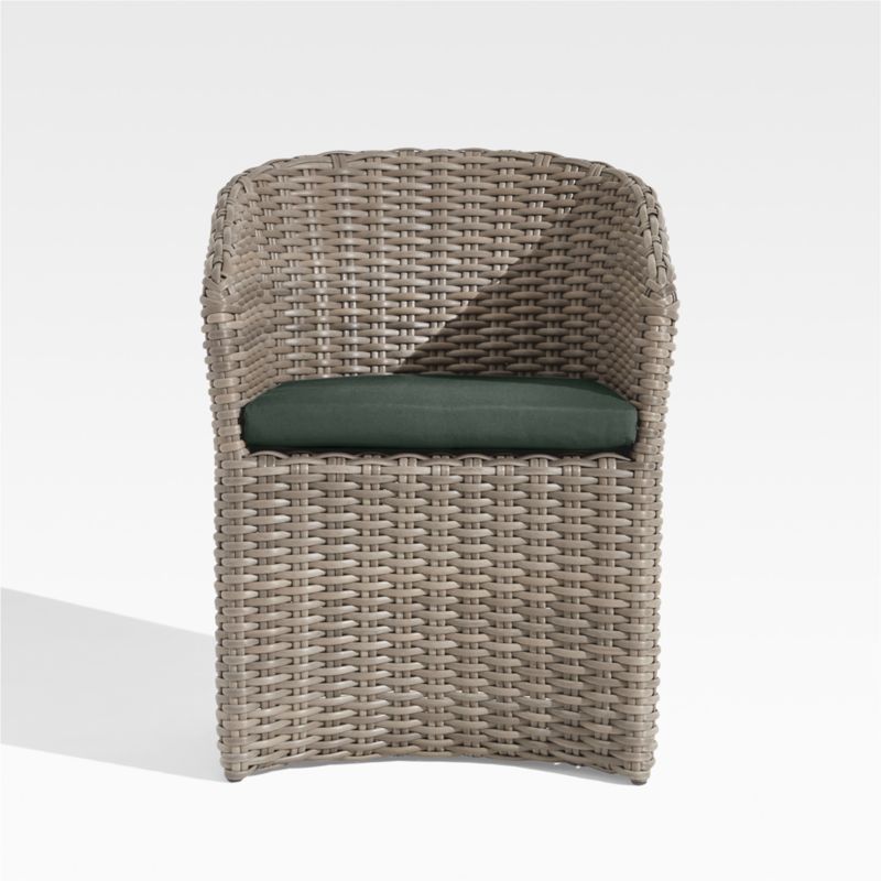 Abaco Resin Wicker Outdoor Dining Chair with Cast Ivy Sunbrella ® Cushion - image 6 of 8
