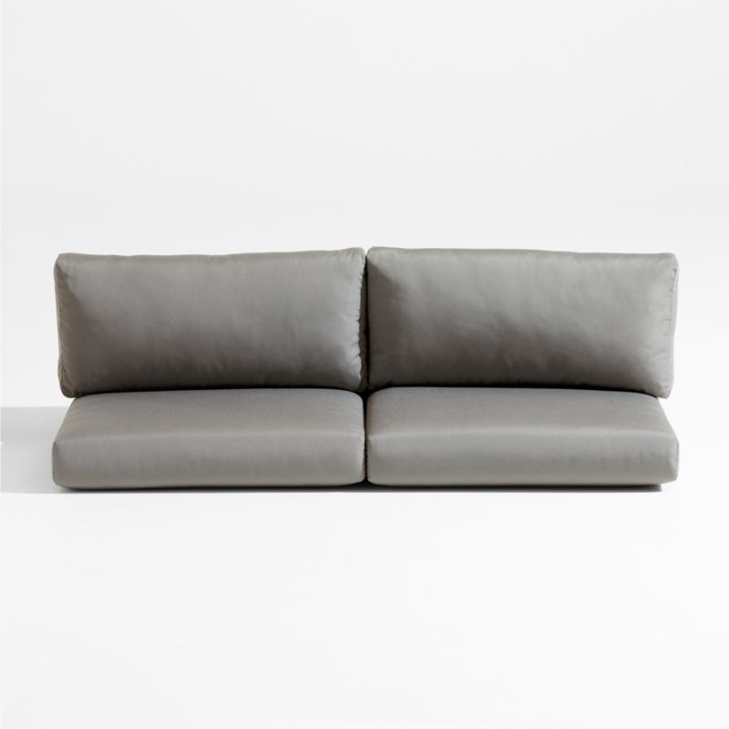 Abaco Graphite Grey Sunbrella ® Outdoor Sectional Sofa Cushions