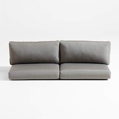 Abaco Graphite Grey Sunbrella ® Outdoor Sectional Sofa Cushions