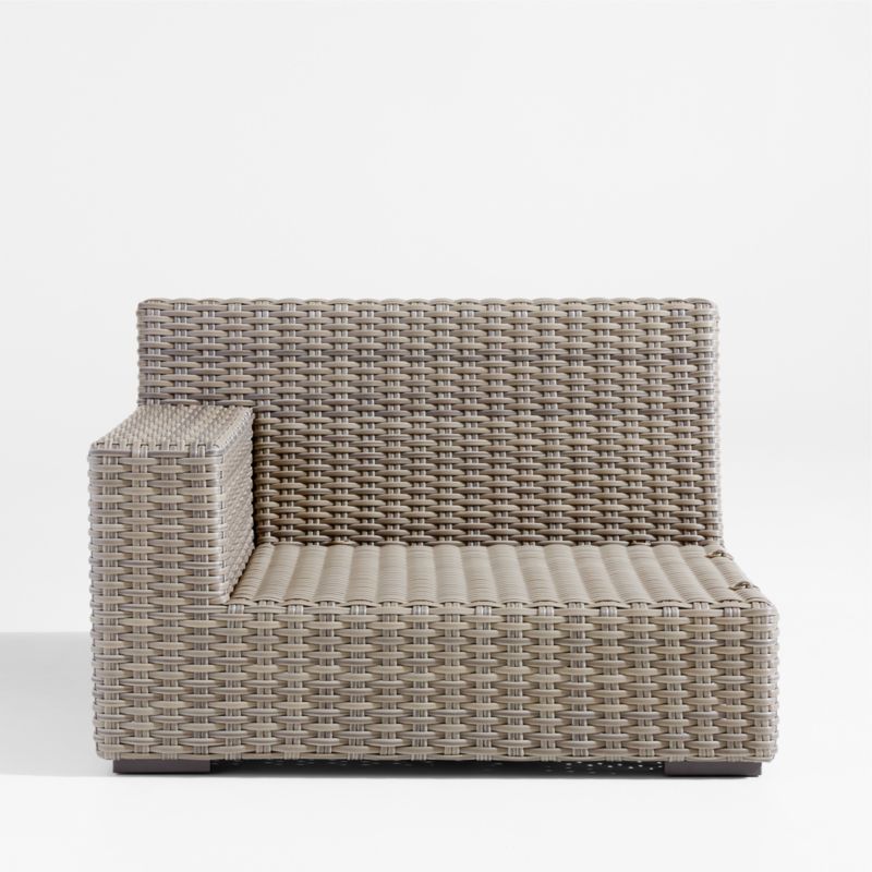 Abaco Resin Wicker Left-Arm Outdoor Chair