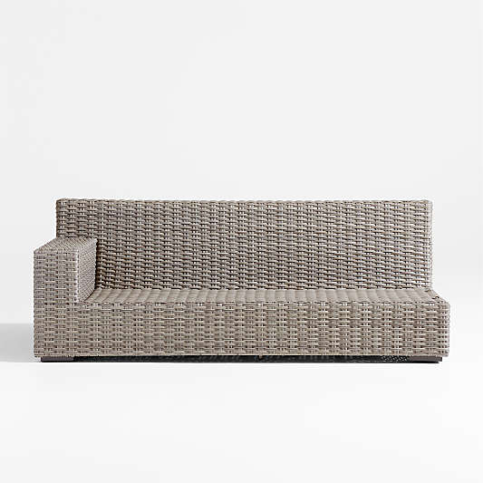 Abaco Resin Wicker Left-Arm Outdoor Sofa