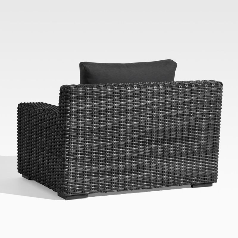 Abaco Resin Wicker Charcoal Grey Outdoor Lounge Chair with Charcoal Sunbrella ® Cushion - image 6 of 7