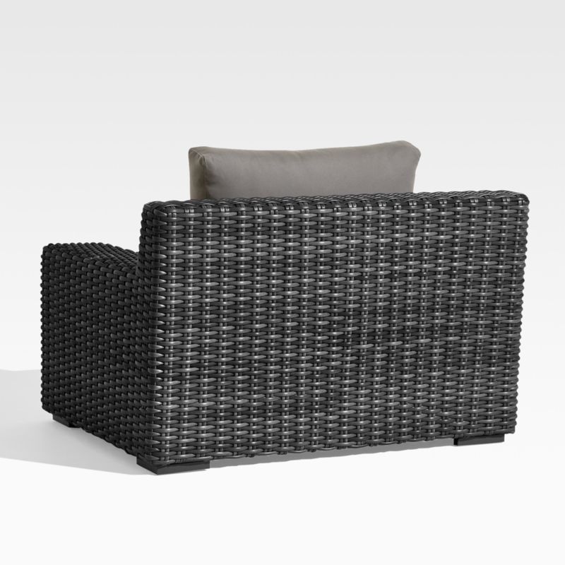 Abaco Resin Wicker Charcoal Grey Outdoor Lounge Chair with Graphite Sunbrella ® Cushion - image 6 of 7