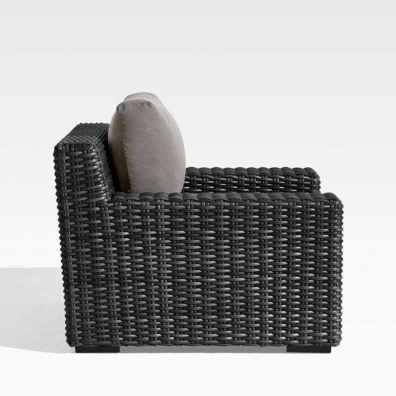 Abaco Resin Wicker Charcoal Grey Outdoor Lounge Chair with Graphite Sunbrella ® Cushion - image 5 of 7