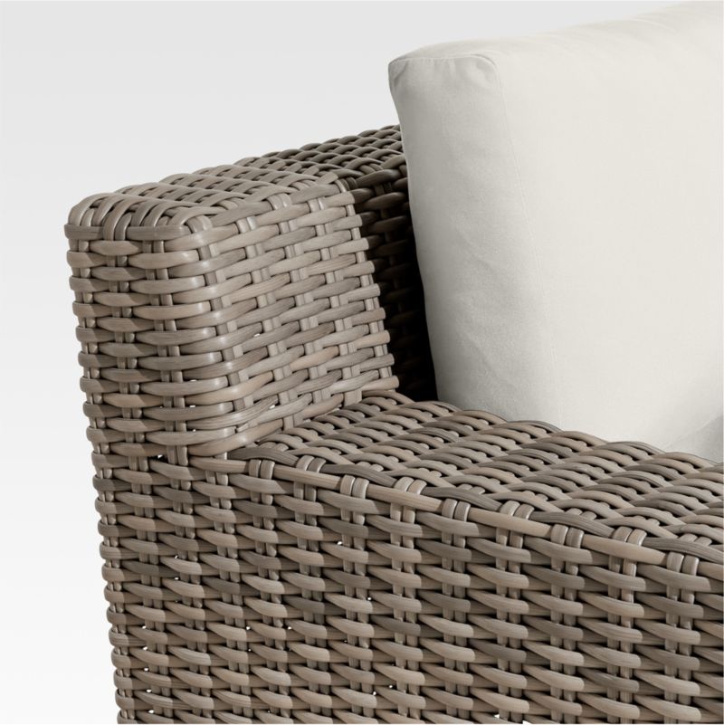 Abaco Resin Wicker Outdoor Lounge Chair with Canvas Natural Sunbrella ® Cushions - image 14 of 18