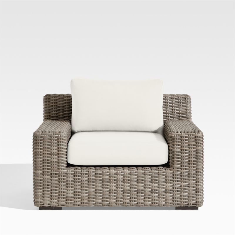Abaco Resin Wicker Outdoor Lounge Chair with Canvas Natural Sunbrella ® Cushions - image 10 of 18