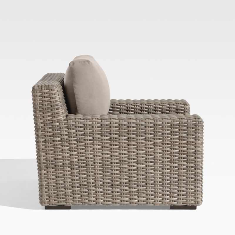 Abaco Resin Wicker Outdoor Lounge Chair with Cast Ash Sunbrella ® Cushions