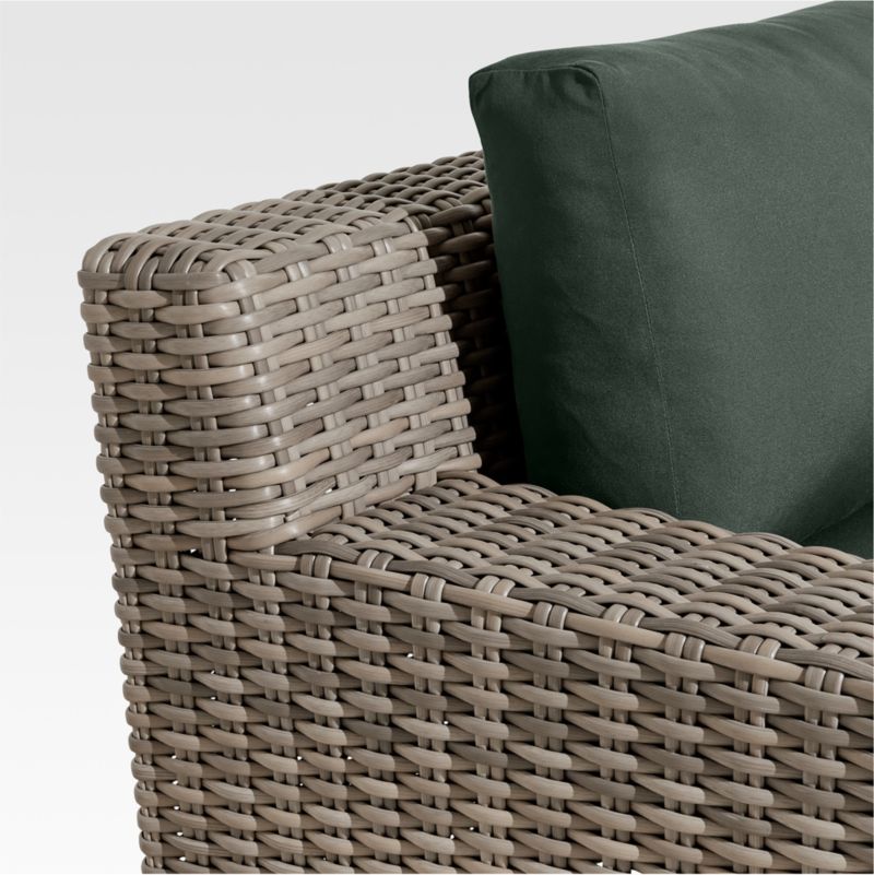 Abaco Resin Wicker Outdoor Lounge Chair with Cast Ivy Sunbrella ® Cushions