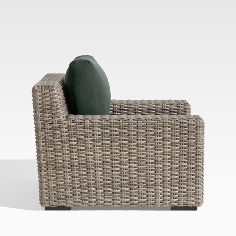 Abaco Resin Wicker Outdoor Lounge Chair with Cast Ivy Sunbrella ® Cushions
