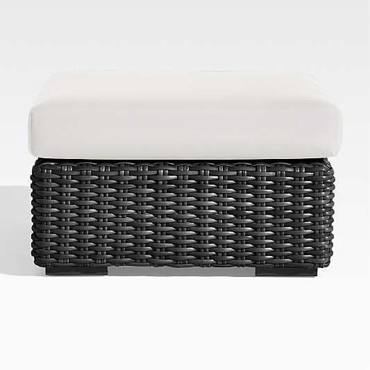 White Outdoor Ottomans for the Patio Crate & Barrel Canada