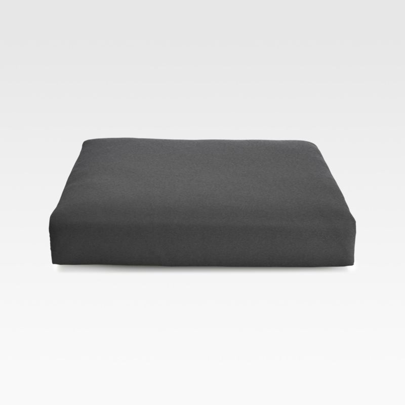 Abaco Charcoal Grey Sunbrella ® Outdoor Ottoman Cushion