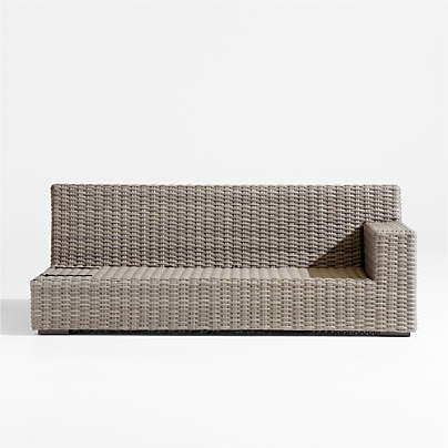 Abaco Resin Wicker Right-Arm Outdoor Sofa