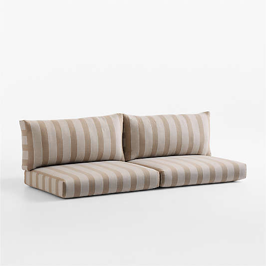 Replacement Abaco Range Dune Stripe Sunbrella ® Outdoor Sofa Cushions