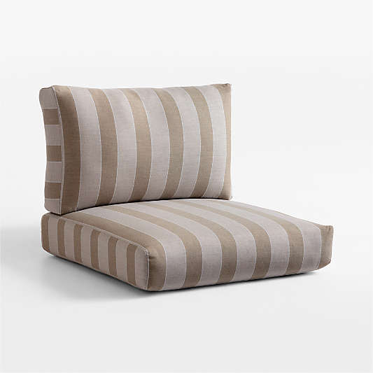 Replacement Abaco Range Dune Stripe Sunbrella ® Lounge Chair Cushions