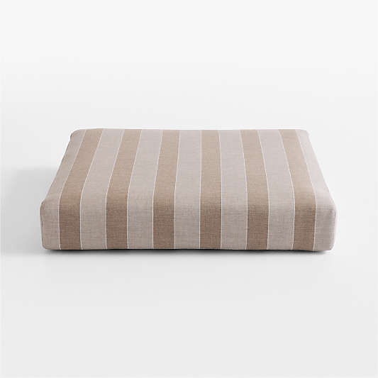 Replacement Abaco Range Dune Stripe Sunbrella ® Ottoman Cushion