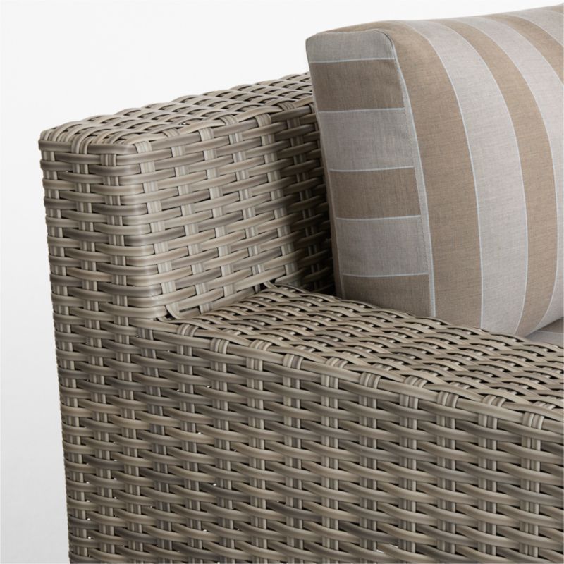 Abaco Resin Wicker 5-Piece Right-Arm Chaise Outdoor Sectional Sofa with Range Dune Stripe Sunbrella ® Cushions - image 13 of 13