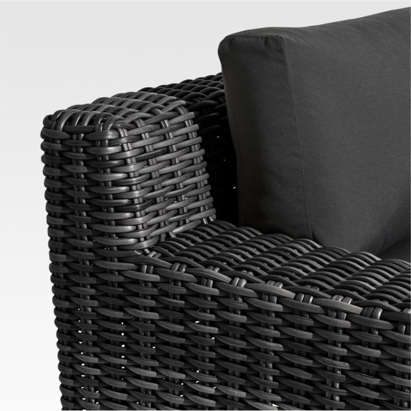 Abaco Resin Wicker Charcoal Grey 2-Piece Right-Arm Chaise Outdoor Sectional Sofa with Charcoal Sunbrella ® Cushions - image 7 of 7