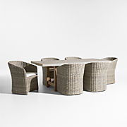 Ipanema Wicker Right Arm Outdoor Chaise Lounge with Cushions