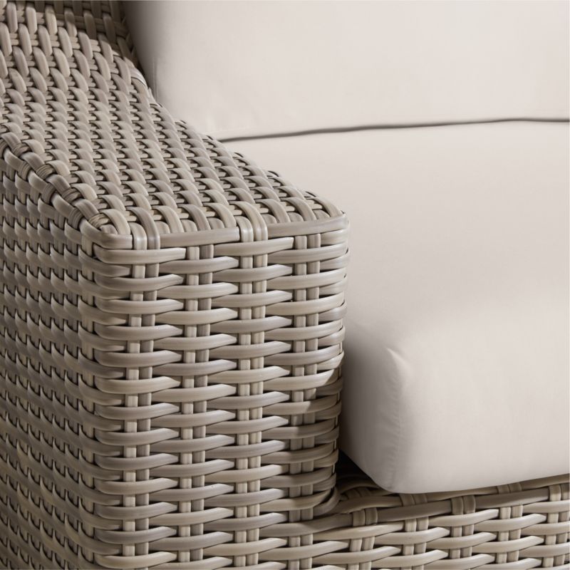 Abaco Resin Wicker Outdoor Swivel Lounge Chair with Canvas Canvas Sunbrella ® Cushions - image 9 of 9