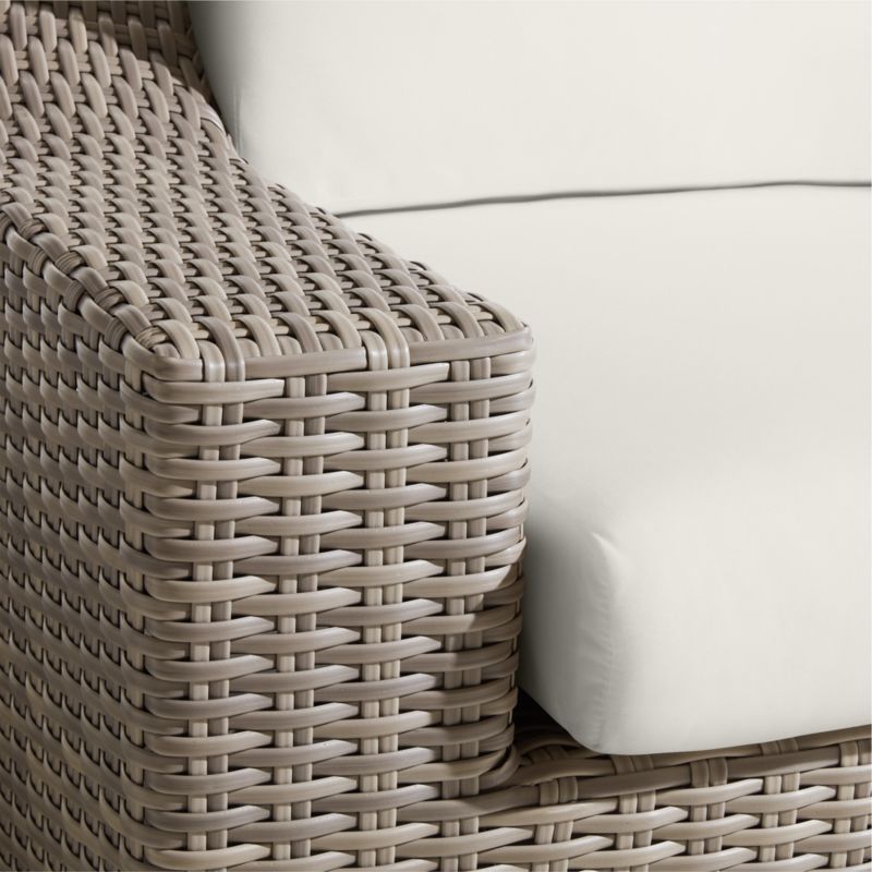 Abaco Resin Wicker Outdoor Swivel Lounge Chair with Canvas Natural Sunbrella ® Cushions - image 8 of 13