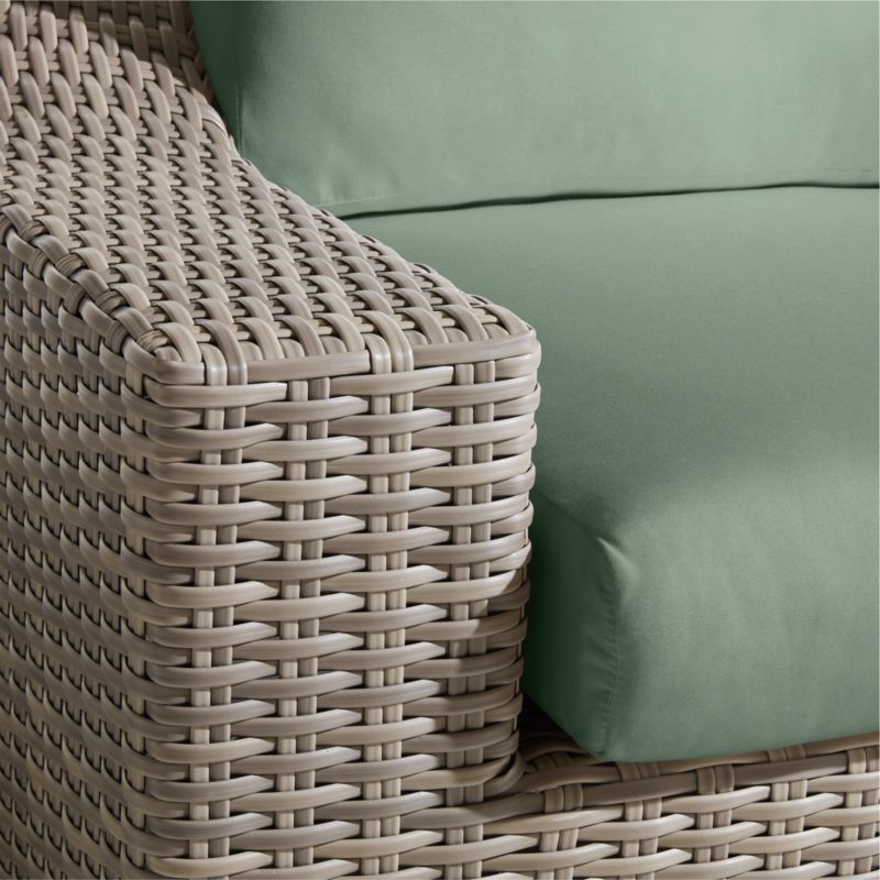 Abaco Resin Wicker Outdoor Swivel Lounge Chair with Canvas Spa Sunbrella ® Cushions - image 9 of 9