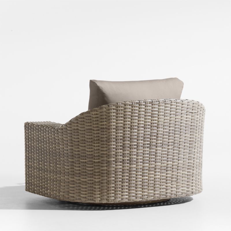 Abaco Resin Wicker Outdoor Swivel Lounge Chair with Cast Ash Sunbrella ® Cushions - image 8 of 9