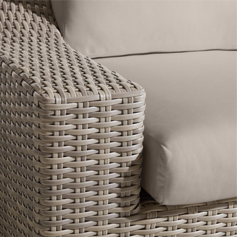 Abaco Resin Wicker Outdoor Swivel Lounge Chair with Cast Ash Sunbrella ® Cushions - image 9 of 9