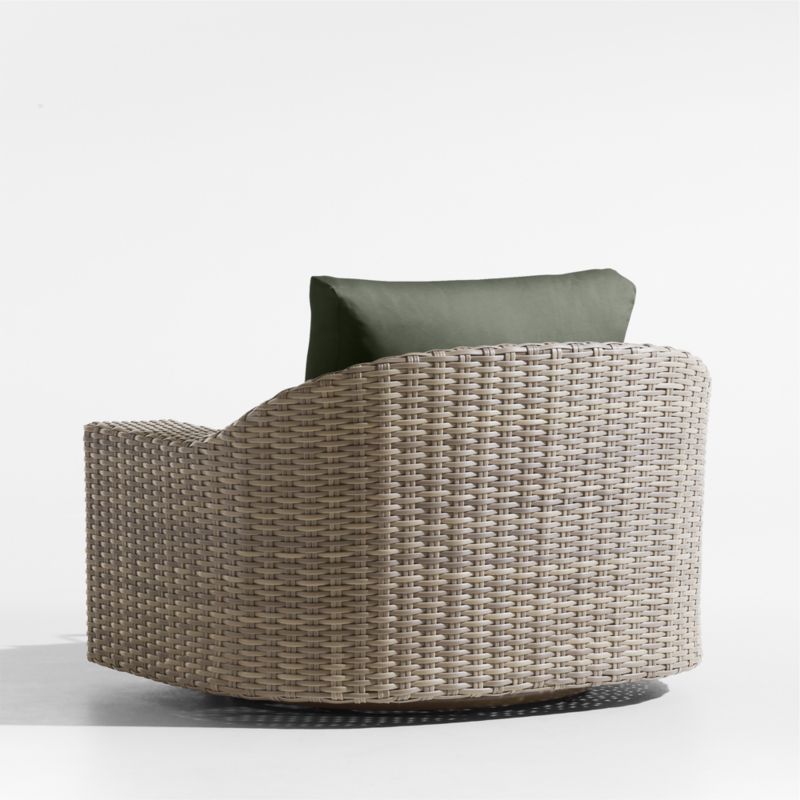 Abaco Resin Wicker Outdoor Swivel Lounge Chair with Cast Sage Sunbrella ® Cushions - image 8 of 9