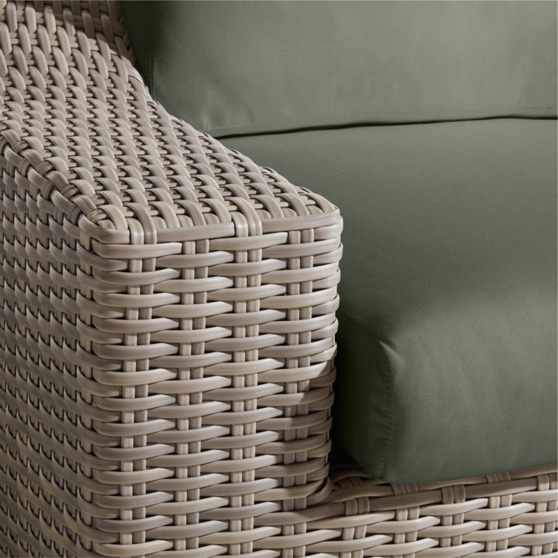 Abaco Resin Wicker Outdoor Swivel Lounge Chair with Cast Sage Sunbrella ® Cushions - image 9 of 9