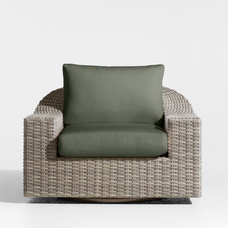 Abaco Resin Wicker Outdoor Swivel Lounge Chair with Cast Sage Sunbrella ® Cushions - image 6 of 9